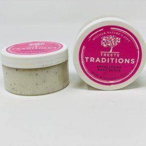2 pk Treets Traditions Rose Exfoliating Body Scrub